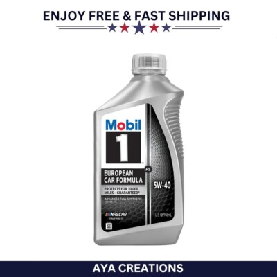 Mobil 1 FS European Car Formula Full Synthetic Motor Oil 5W-40, 1 Quart