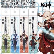 Anime Genshin Impact Gel Pen Press Neutral Pen Stationery Cospaly Cartoon Gift