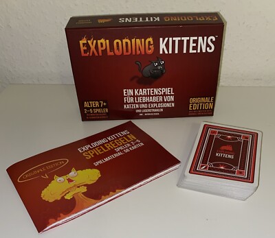 Asmodee Exploding Kittens Originale Edition Kartenspiel Deutsch Vollständig Top
