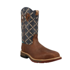 Twisted X Men's Waterproof Hazel Navy Western Work Boots MXBNWM1