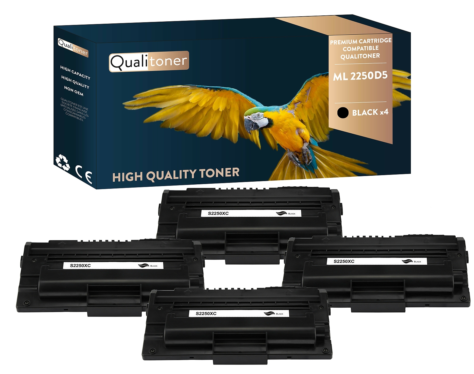 Toner ML2250D5 Noir pack de 4 cartouches de remplacement pour imprimante laser