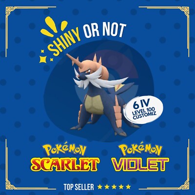 Samurott Shiny or Non   6 IV Competitive Customizable Pokémon Scarlet Violet