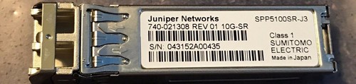 New Juniper EX-SFP-10GE-SR SFPP-10GE-SR 740-021308 10GE SFP+ 300p 90Days WRTY - Picture 6 of 6