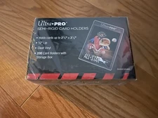 15 Ultra-Pro Semi Rigid Trading Card Holders - 2 1/2 x 3 1/2 Protection