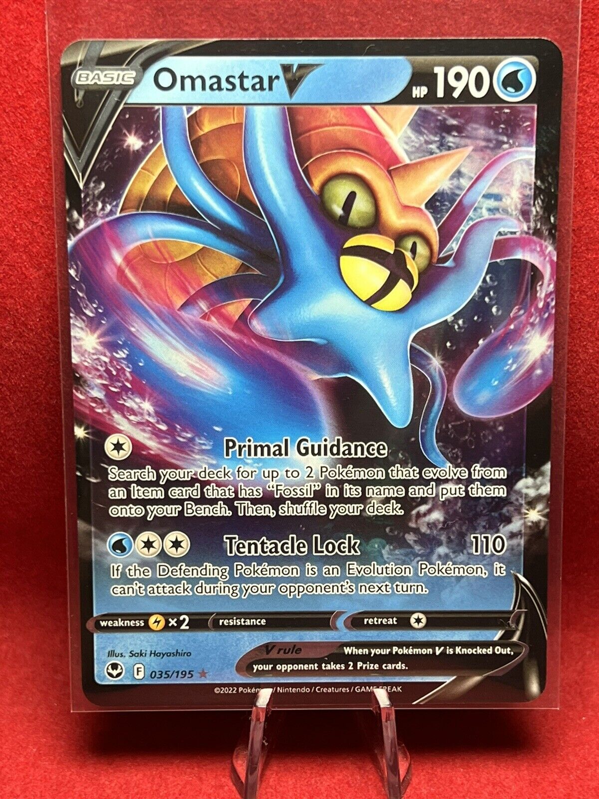 Amonistar V - 035/195 - Ultra Rare - Carte Pokémon Tempête Argentée EB12 -  DracauGames