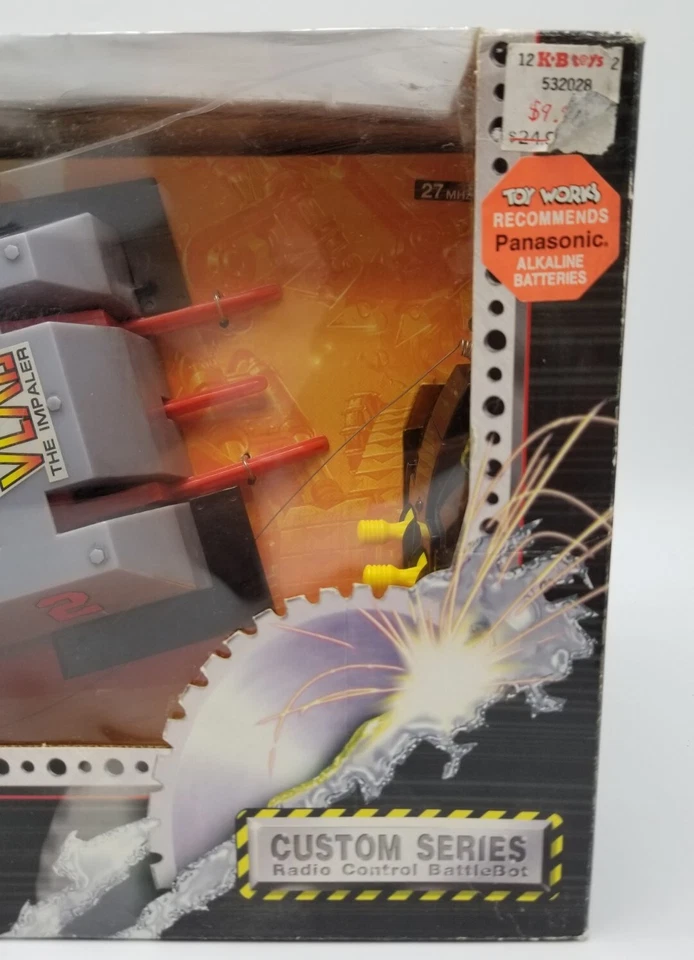 BattleBots Custom Series VLAD THE IMPALER Radio Control 2001 Complete in Box - Image 4 of 4