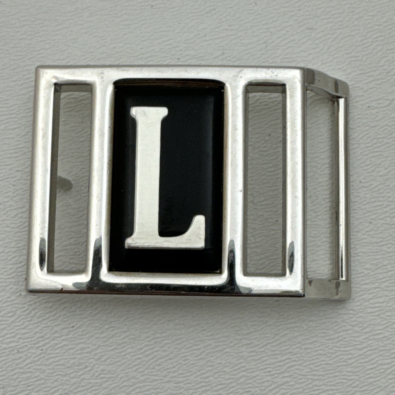 Monogram Initial Letter "L" Silver Tone Vintage A… - image 4