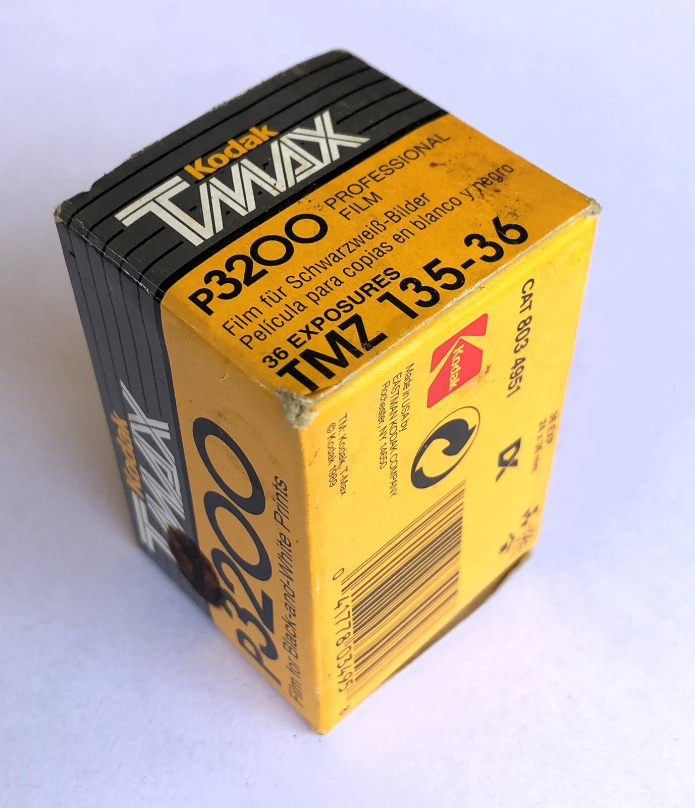 Pellicola Film KODAK TMAX p3200 Professional Film TMX 135-36 Exp. 04/2000