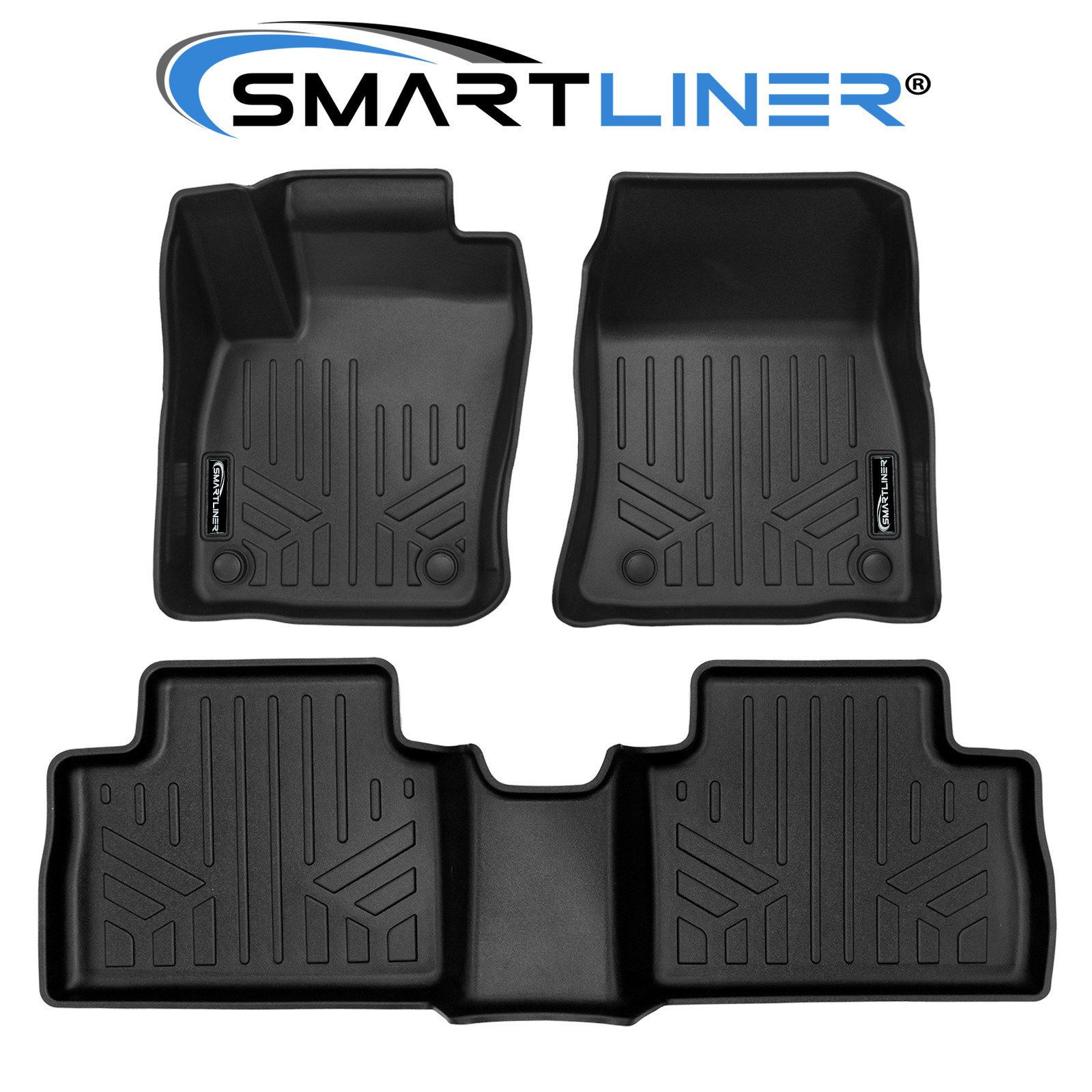 SMARTLINER Custom Fit 2 Row Floor Mats TPE All Weather 2025-2026 Nissan Kicks