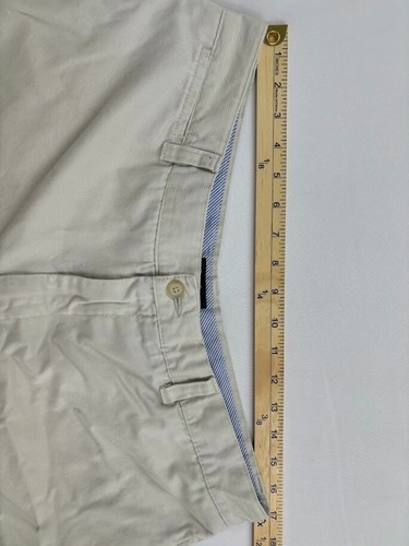 Club Room Chino Shorts Men's Size 36 White Slash Pocket Pleated Casual Cotton - Picture 6 of 9