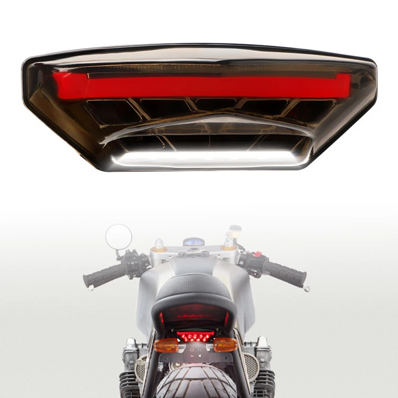 Luz de freno trasera LED universal para motocicleta para moto todoterreno ATV Foto 4 de 4