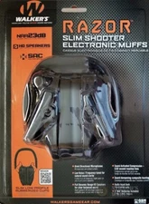 WALKER's RAZOR Slim Shooter Low Profile EARMUFFS NRR 23dB GWP-RSEM FAST SHIP