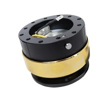 Nrg Steering Wheelshort Hub Quick Release Adapter Kit Gold Chrome Ring Black Nrg Steering Wheelshort Hub Quick Release Adapter Kit Gold Chrome Ring Black