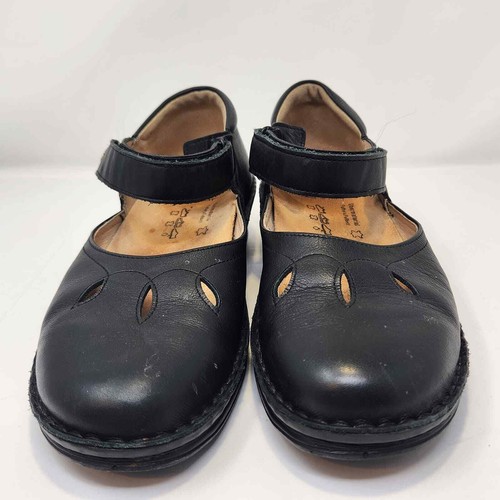 Finn Comfort Womens Canberra Black Leather Mary Jane Comfort Shoes Size US 8 - Picture 5 of 10