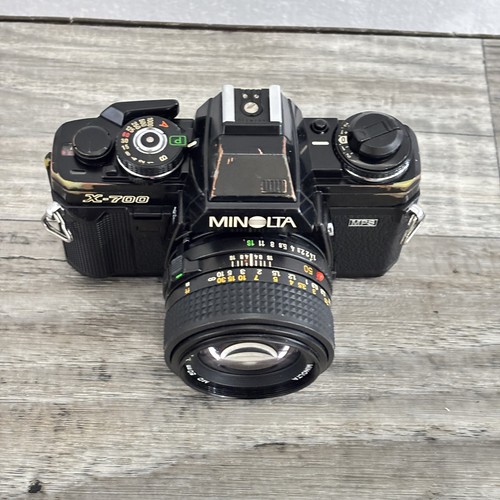 Minolta MX-700 35mm SLR Camera | Black | Manual Focus | For Parts | Ships Free - Picture 2 of 13