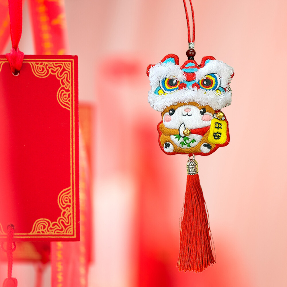 Lion Dance DIY Scented Bag Embroidery Kit DIY Handcrafted Gifts