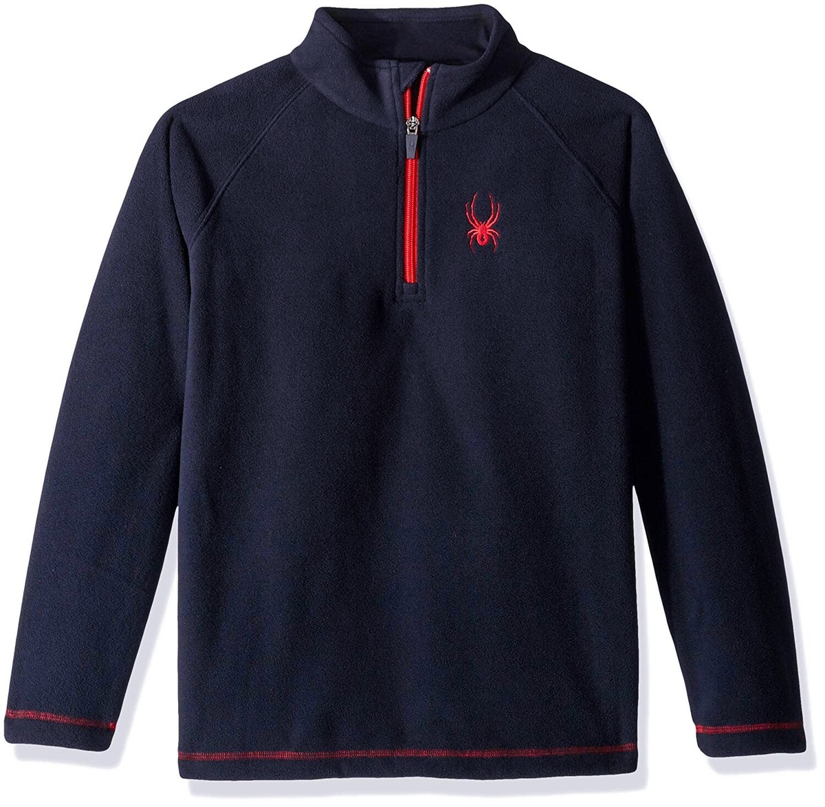 Spyder 162387 Boys Speed Fleece Zip Long Sleeve Sweatshirt Navy