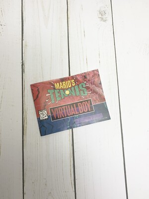 Virtual Boy Mario's Tennis Manual Only