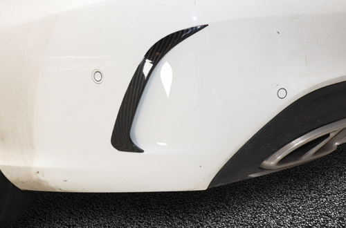 Alerón labial trasero de fibra de carbono ABS aletas patos para Benz Clase C 2015-2021 - Imagen 10 de 11