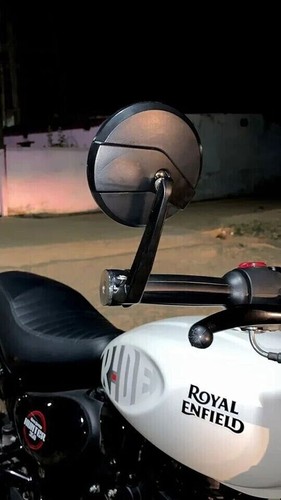 Fit For Royal Enfield Super Meteor & Shotgun 650cc Handle Bar End Mirror Kit - Picture 3 of 8