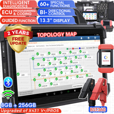 LAUNCH X431 PAD 7 PAD VII Car+Truck Heavy Duty 24V Diagnostic Scanner ADAS Tool