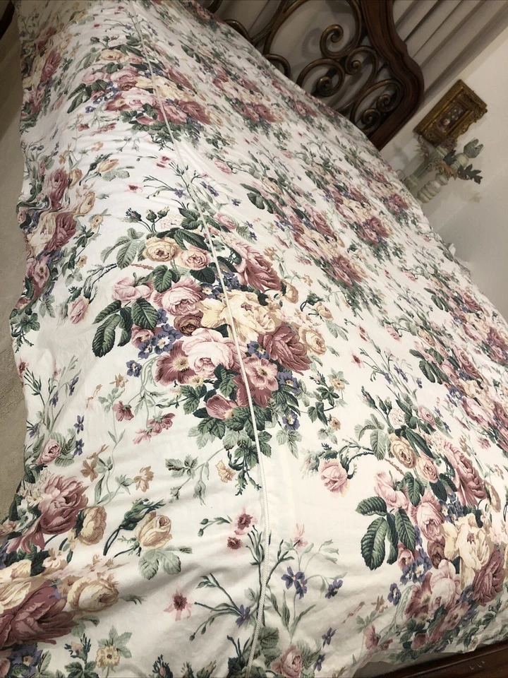 "Funda nórdica floral hecha a medida de colección 1 farsa casa de campo francesa 82"" X 84"" completa" Foto 2 de 4