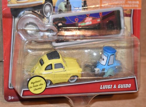 Disney Pixar Cars Welcome to Radiator Springs LUIGI & GUIDO mit Schlüsselanhänger NEU - Bild 2 von 6
