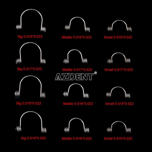 10pcs/Pack Dental Orthodontic Anterior Teeth Torque Rectangular Springs AZDENT - Picture 3 of 19
