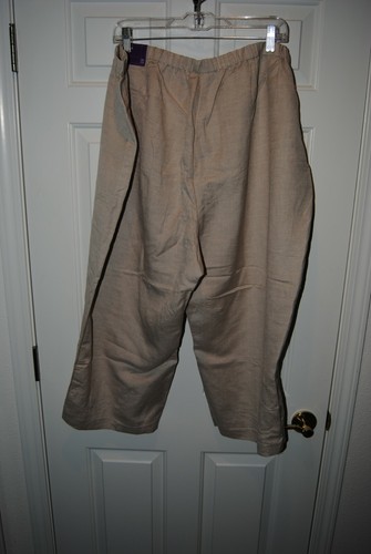 Pantalone Capri lino Lane Bryant nuovo con etichetta taglia 28 - Foto 2 di 5