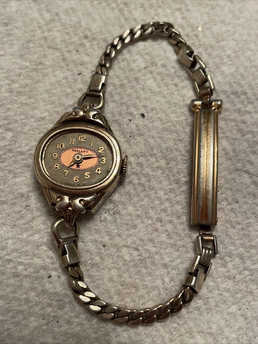 Vintage Seeland Watch Ladies 17 Jewels Swiss Made w/Band Keeps