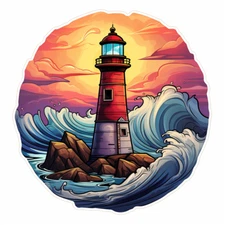Huge XXXL Car Decal Sticker Lighthouse Decal