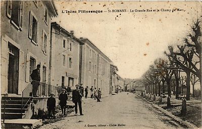 AK St-Romand - La Grande Rue et le Champ (272516)