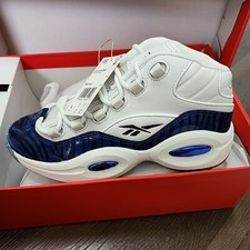 Sz 6 GS / 7 Wmns Reebok Question Mid x Panini White Junior Iverson Answer HQ1103