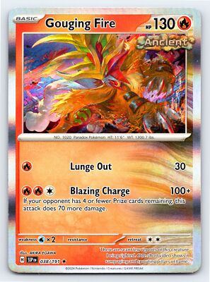 Gouging Fire 038/191 Holo Rare Surging Sparks Pokemon Card - NM | eBay
