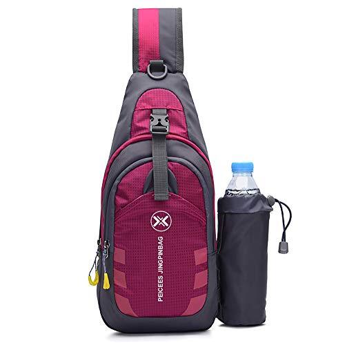 Chest Crossbody Sling Backpack Bag Travel Bike Gym Daypack for Women Men - Picture 6 of 9