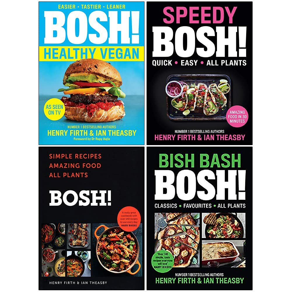 B&Q - Bosh Series 4 Books Collection Set By Henry Firth & Ian Theasby (Healthy VeganSpeedy BoshBosh Simple RecipesBish Bash Bosh) - Image 3