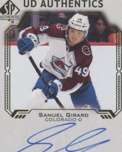 2021-22 SP Authentic - Samuel Girard #UDA-SG - 1 of 1