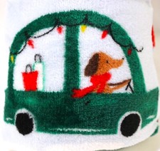 Holiday Home Microplush Throw Christmas Dog Puppies Blanket Super Soft