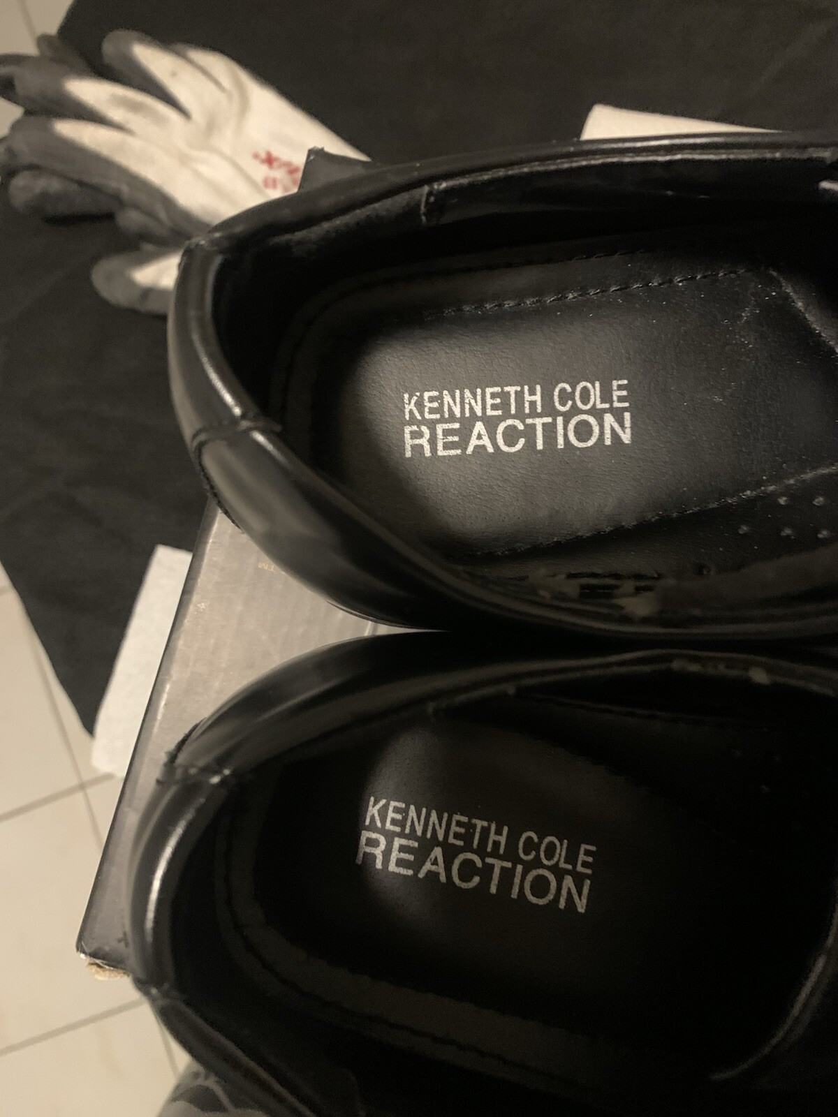 SAOLA Scarpe derby Kenneth Cole Reaction Simplicity 10 5 M in pelle nera punta quadrata