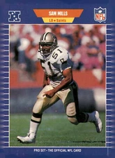 1989 Pro Set #274 Sam Mills New Orleans Saints Football Card
