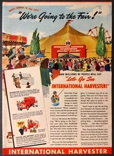 1947 Vintage Ad International Harvester "We're Going to the Fair!"
