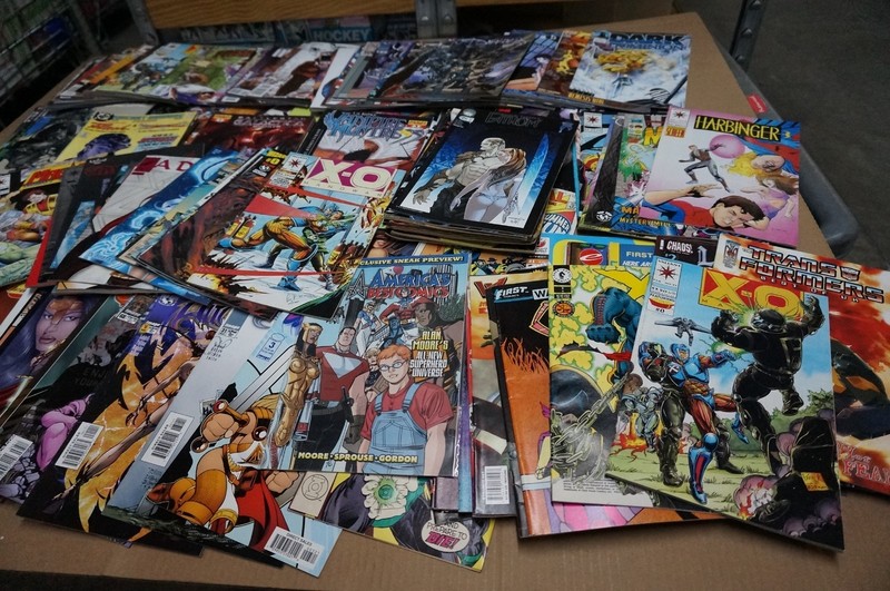 Mystery Comic Box 55-80 Comics 10lb Lot Marvel DC Valiant + 1992 Wizard Sealed
