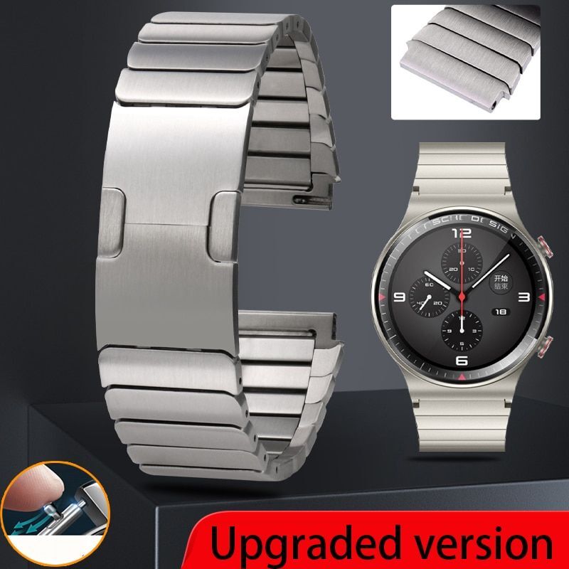 Titanium Watch Straps Fit For Huawei GT2 Pro 22mm Stainless Steel Metal  Bands