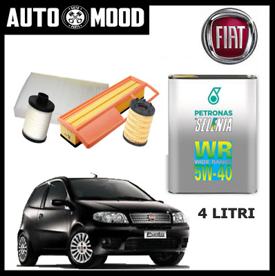Tagliando Fiat Punto Prezzi 3 Filtri Per Fiat Punto 1.2 Benzina - Include 4 Litri Olio 5W40, Compatibile 1999-2011 Kit Tagliando - Foto 14