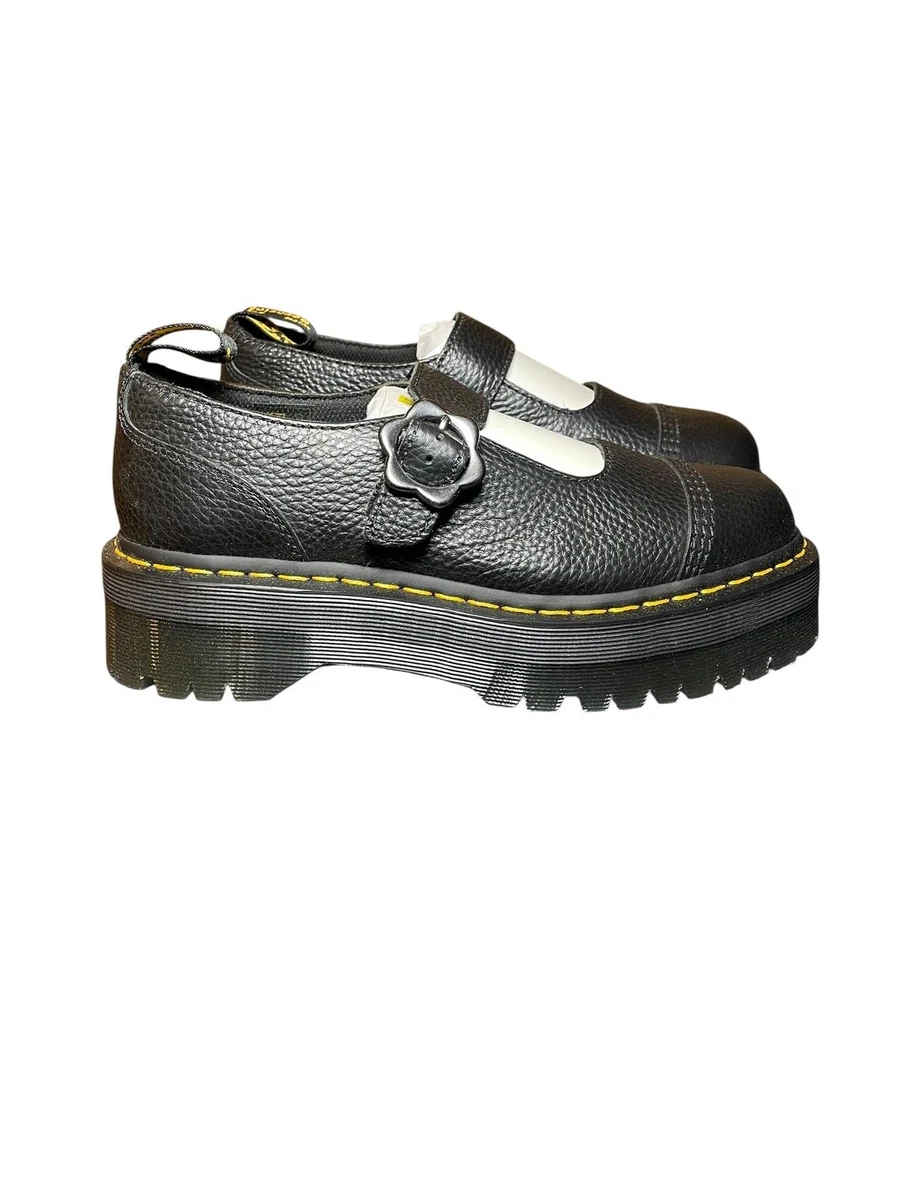 Dr. Martens Polley Mary Jane Para Mujer - Negro Ambassador, Talla 12, Suela AirWair