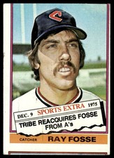 1976 Topps Ray Fosse Cleveland Indians #554T