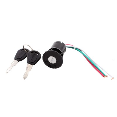 Scooter Motorcycle   3 Wires Ignition Switch Lock w 2 Keys