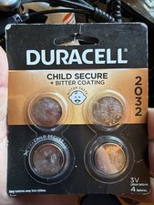 NEW DURACELL 2032 BUTTON COIN BATTERY 4 PACK ...