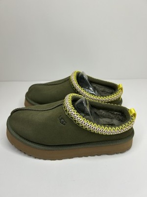 UGG TAZZ WOMEN SLIPPERS SUEDE BURNT OLIVE US 4 /UK 3