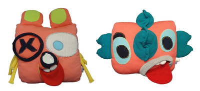 Manhatten Toy THE KREECHERS KISSEN HERMAN & HANK - weiche Plüsch Monster Kissen